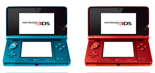Nintendo 3DS Blauw, Rood Open