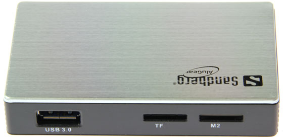 Sandberg USB 3 Multi Card Reader Back