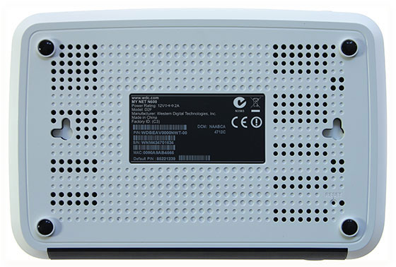 WD My Net N600 Bottom