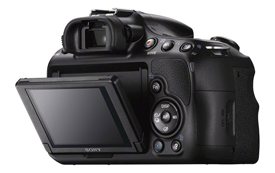 Sony Alpha 58 Achterkant