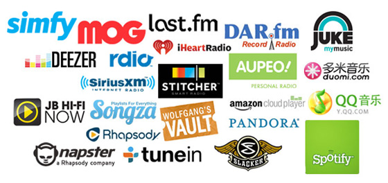 Sonos app music services
