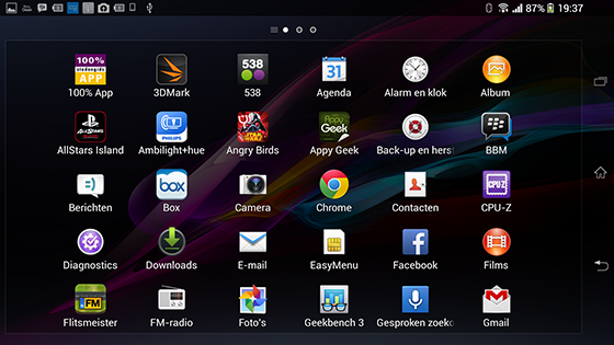 Sony Xperia Z Ultra Screenshot