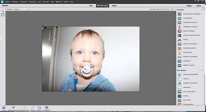 Adobe-Photoshop-Elements-12-Instructie-Interface