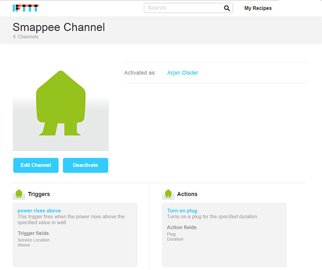 Smappee-IFTTT