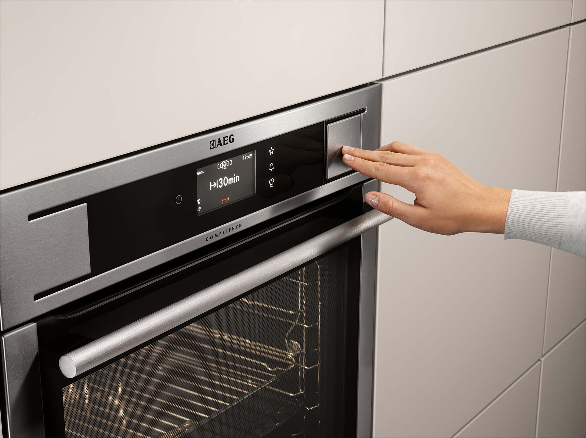 AEG-ProCombi-Plus-Stoomoven-Display