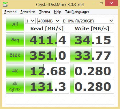 Crystal DiskMark x64 Freecom Mini Tough Drive SSD 256GB