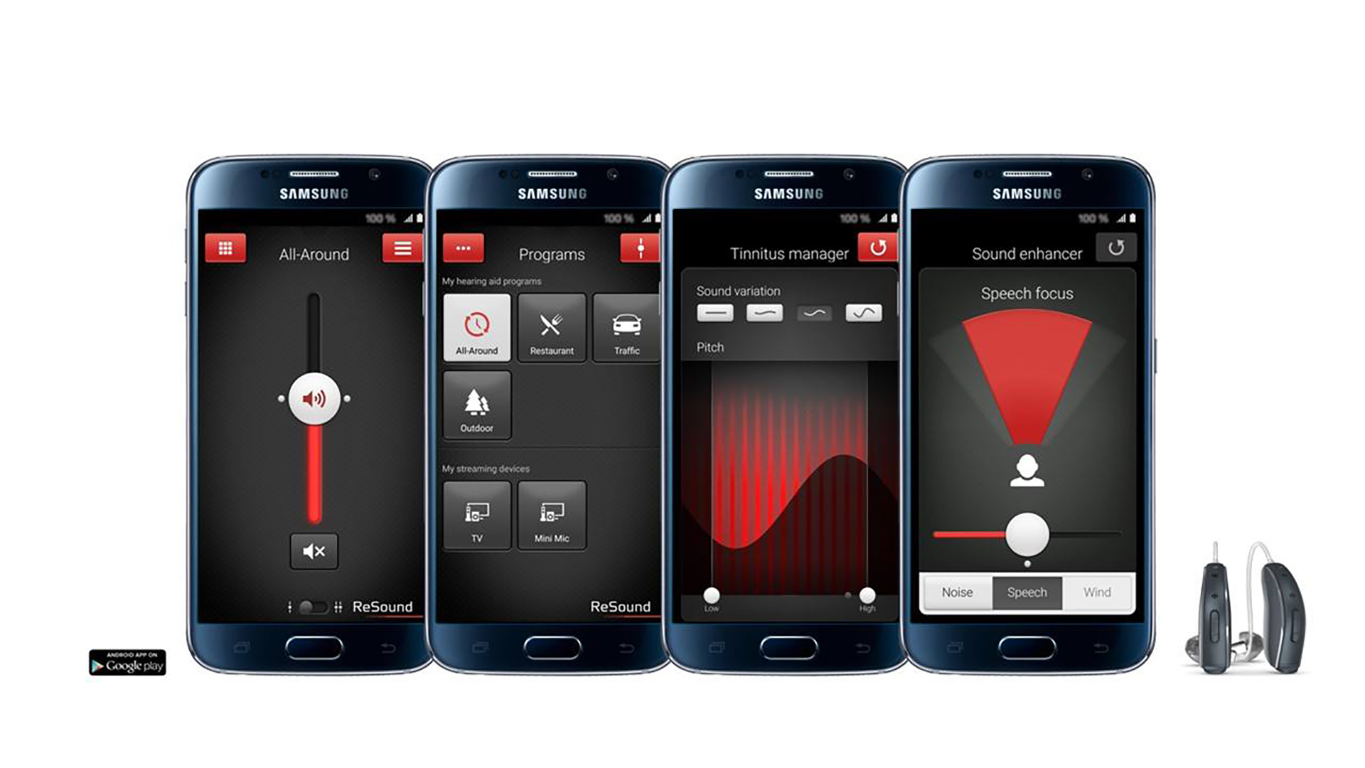 ReSound Smart App und ReSound LiNX² mit Samsung Galaxy