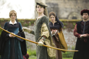 Picture shows: (L-R) Mary Boleyn (CHARITY WAKEFIELD), Anne Boleyn (CLAIRE FOY), Mary Shelton (HANNAH STEELE)