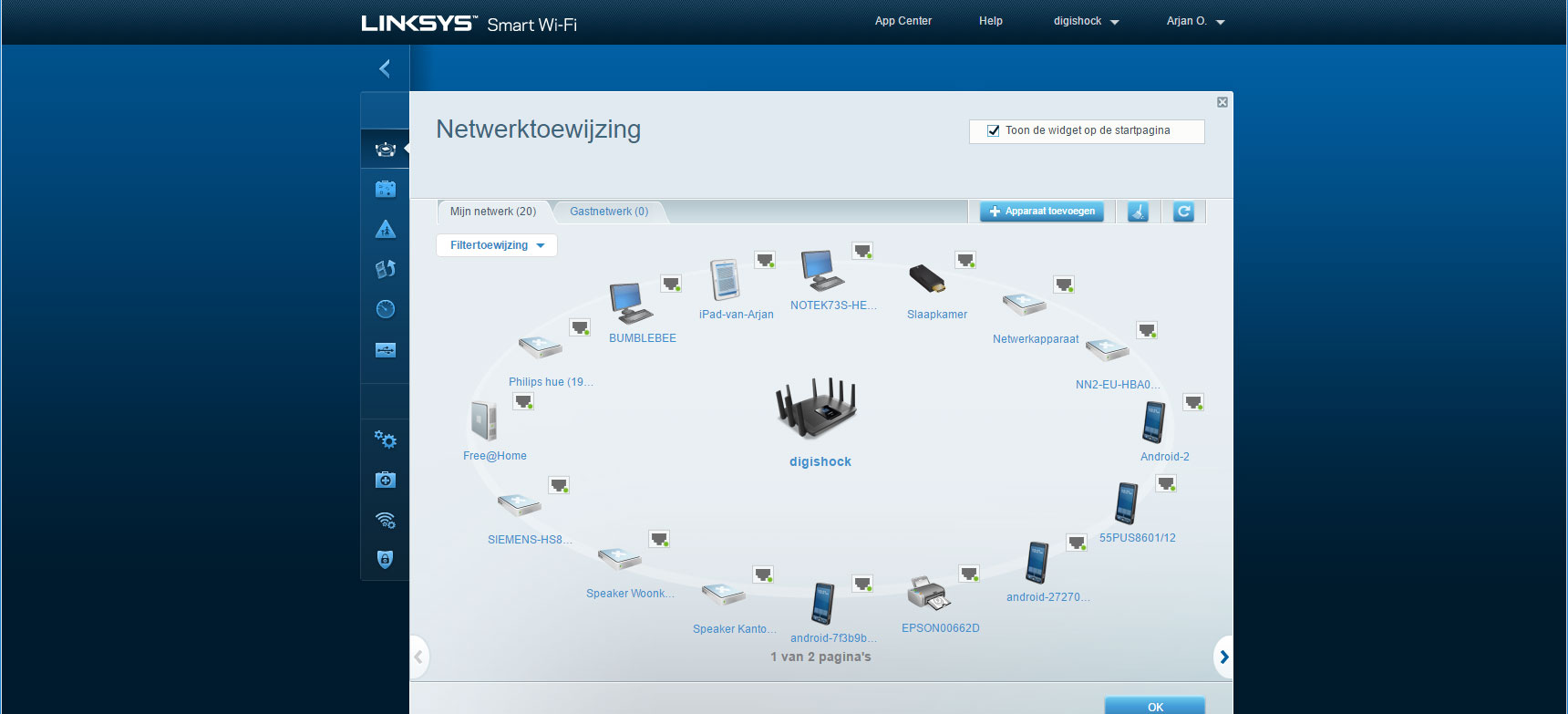 linksys-netwerktoewijzing