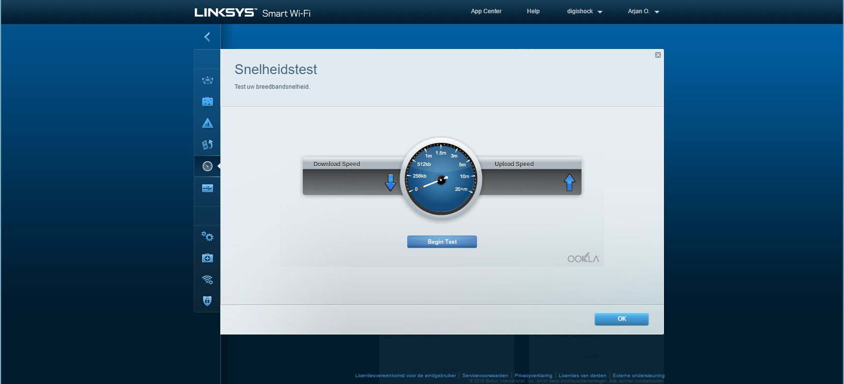 linksys-snelheidstest