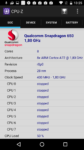 Vodafone Smart Premium 7 CPU-Z