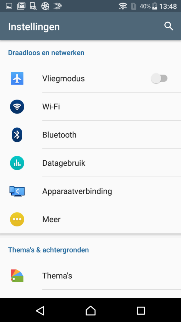 Sony Xperia X Compact Android UI