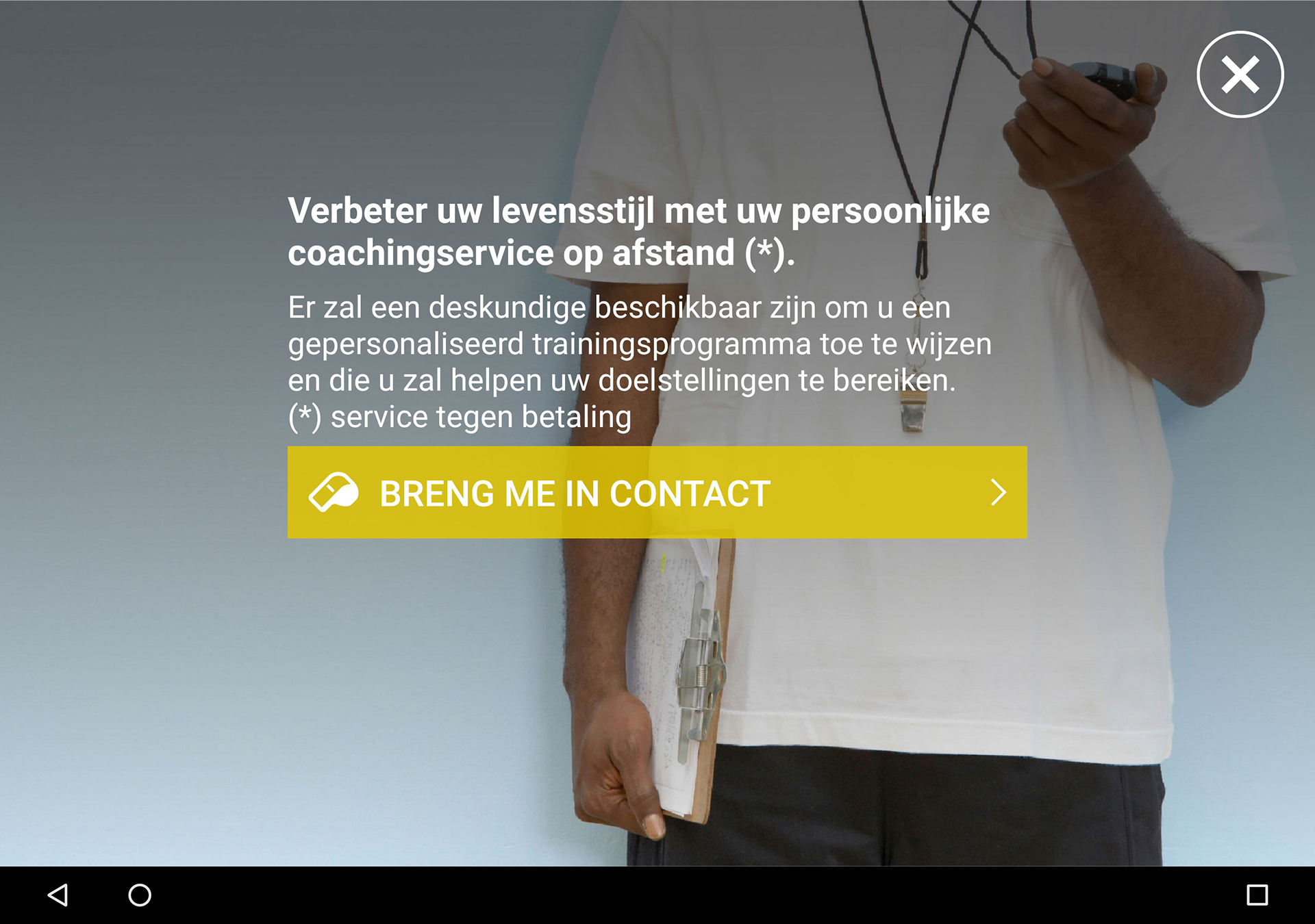 Technogym MyRun App Android Personal Trainer