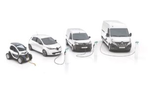 Diverse Elektrische auto's van Renault