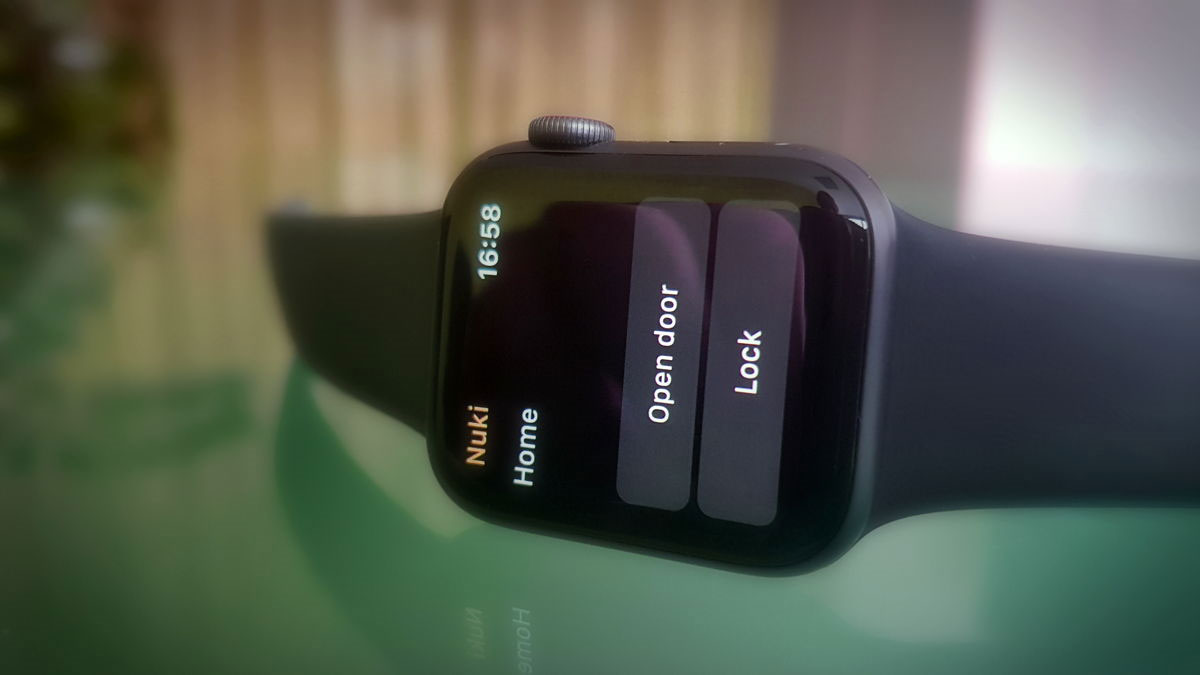 Nuki app op de Apple Watch