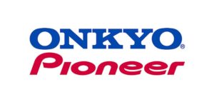 Logo's van Onkyo en Pioneer