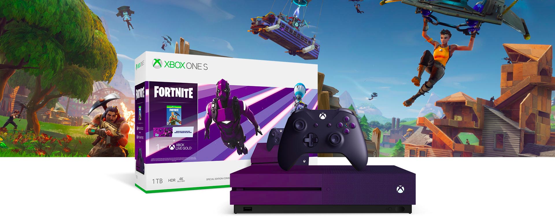 Xbox One S Fortnite Battle Royale Special Edition