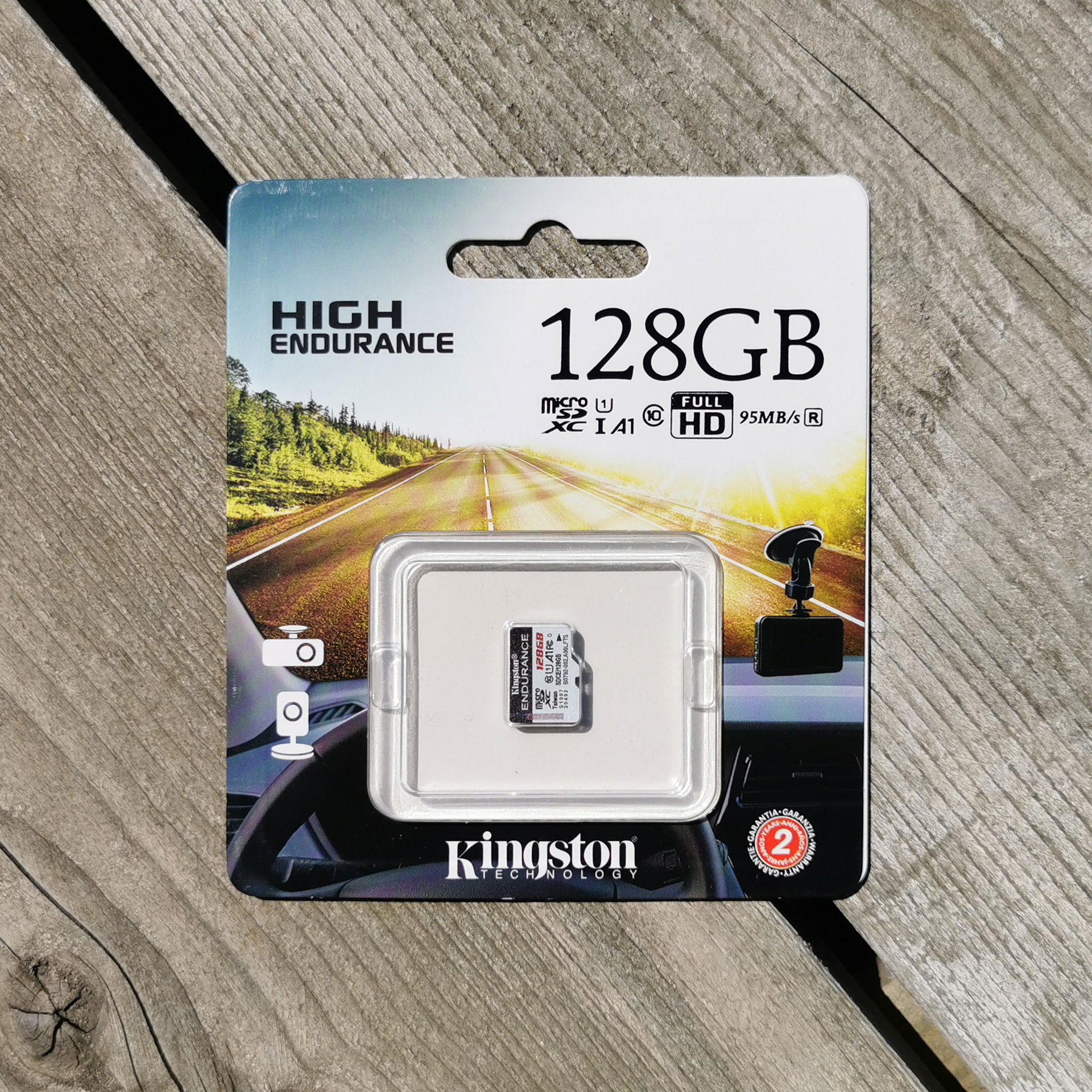 Kingston High Endurance 128GB microSDXC Kaart 128GB Verpakking