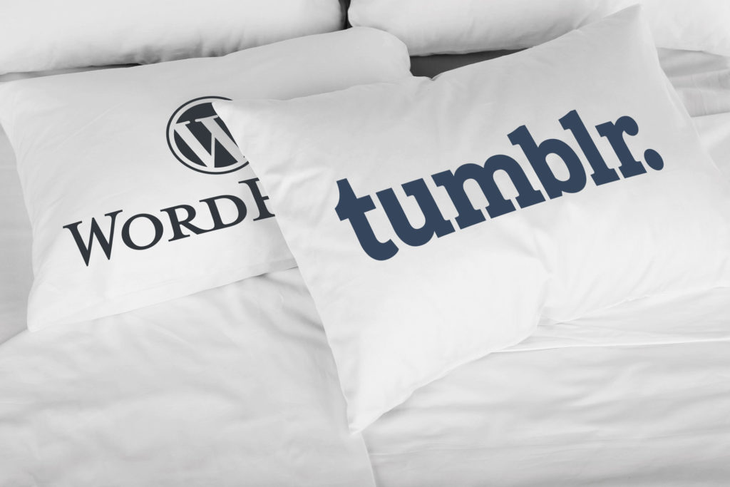 WordPress en Tumblr. logo's