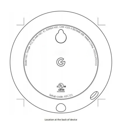 Google Nest Mini Tekening