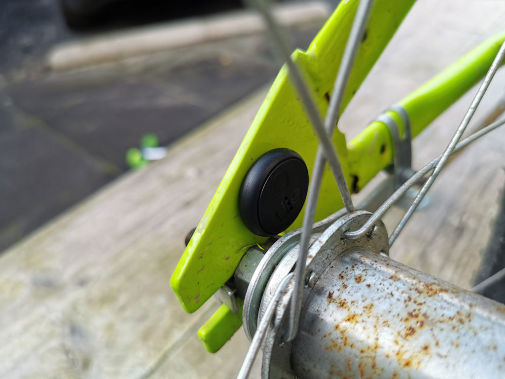 Tile Sticker op fietsframe