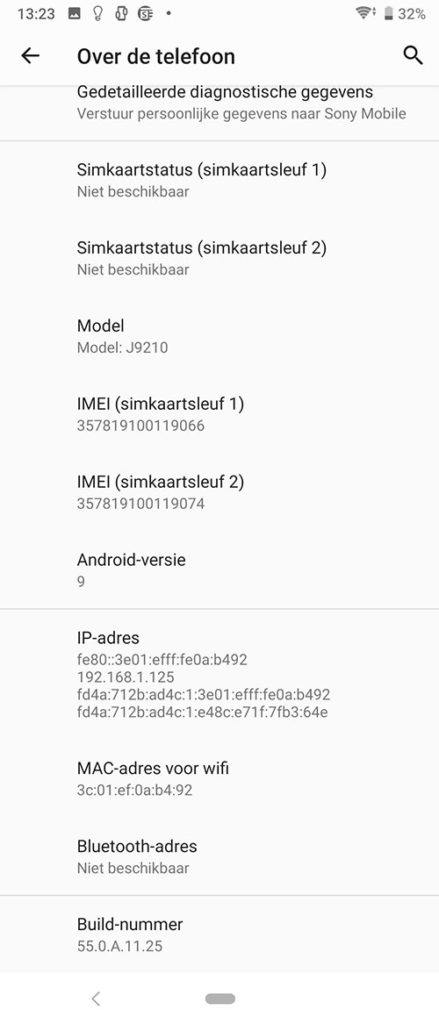 Sony Xperia 5 CPU-Z