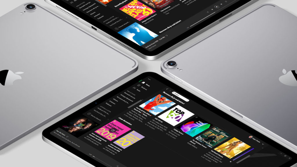 iPad met Spotify app