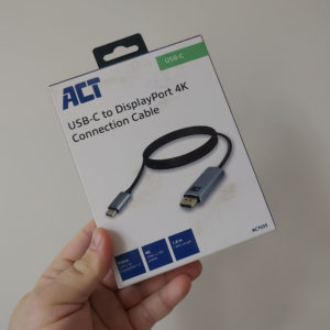 ACT AC7035 USB-C to DisplayPort 4K Connection Cable Verpakking