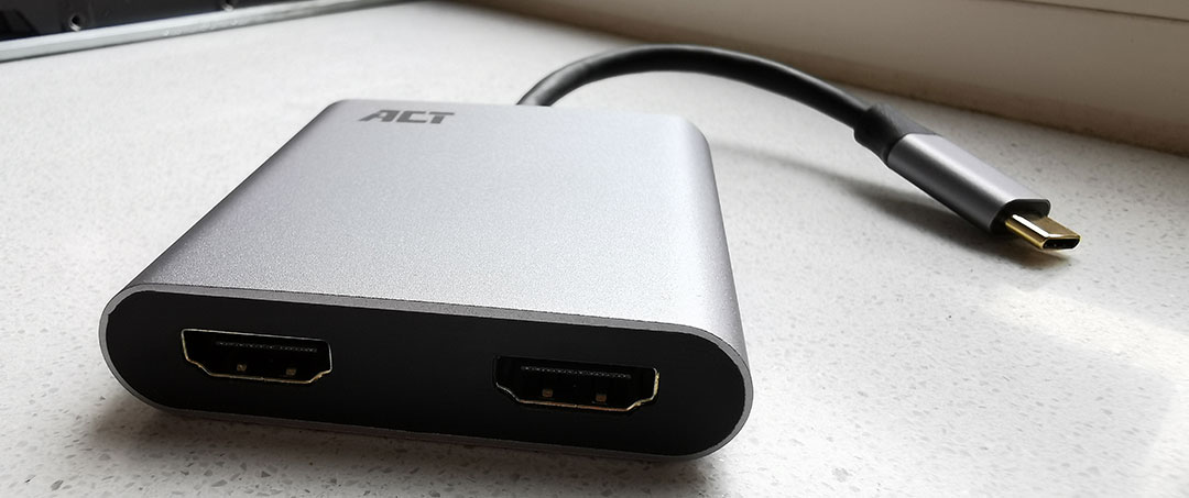 ACT USB-C to Dual HDMI Hub MST