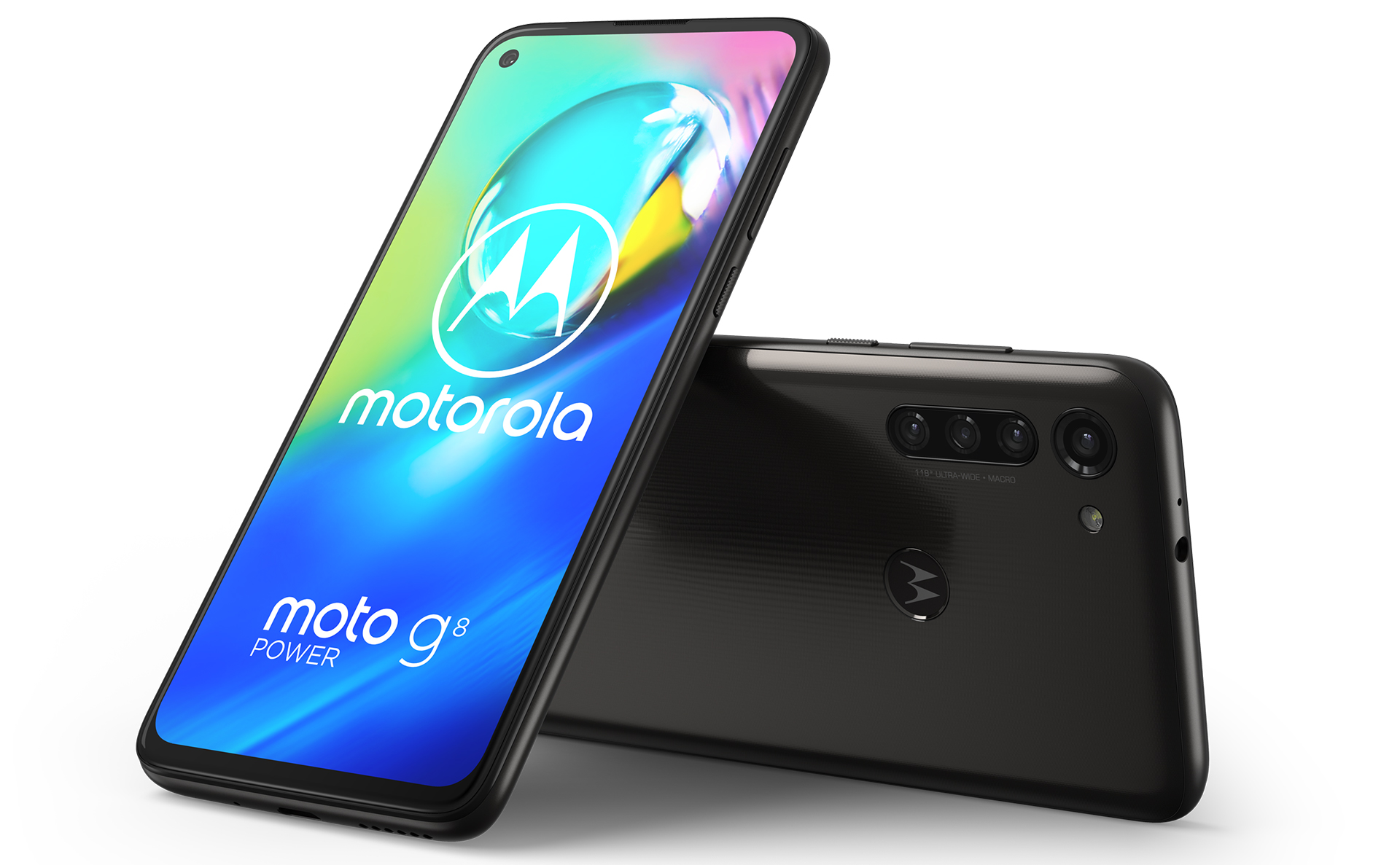 Motorola G8 Power Smoke Black uitvoering