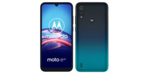 Motorola E6s voor- en achterkant