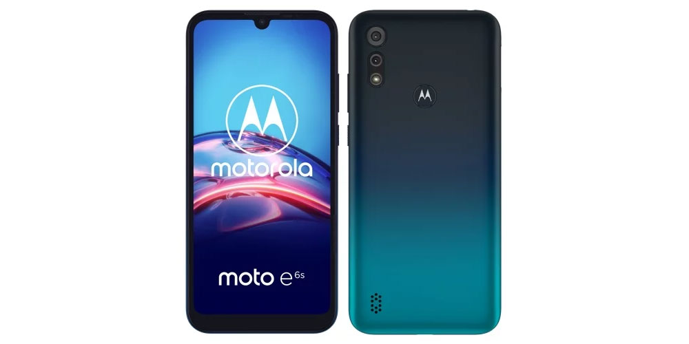 Motorola E6s voor- en achterkant