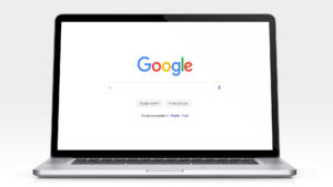 Google op een MacBook Pro