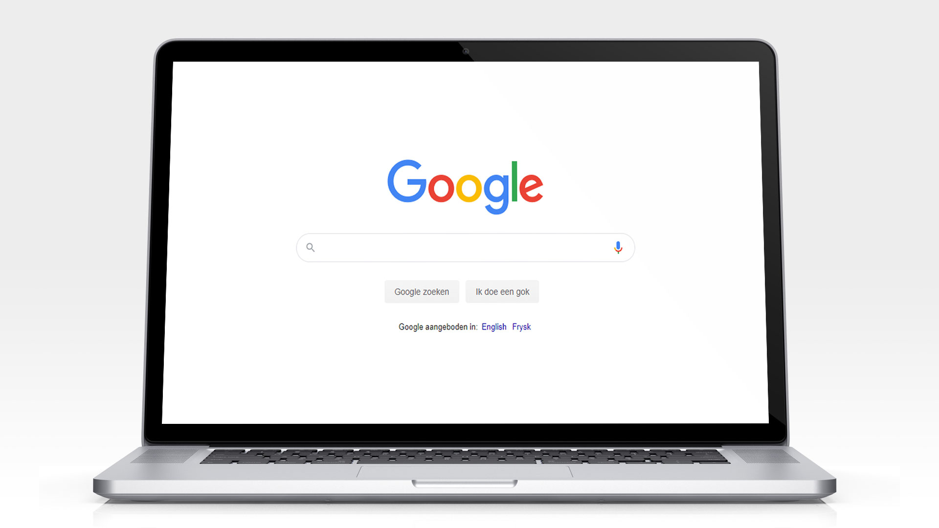 Google op een MacBook Pro