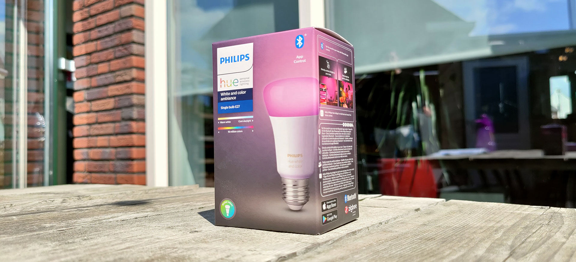 Philips Hue White and Color E27 Lamp verpakking