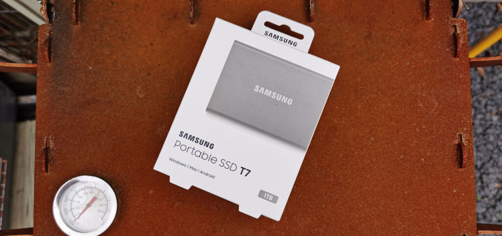 Samsung Portable SSD T7 verpakking