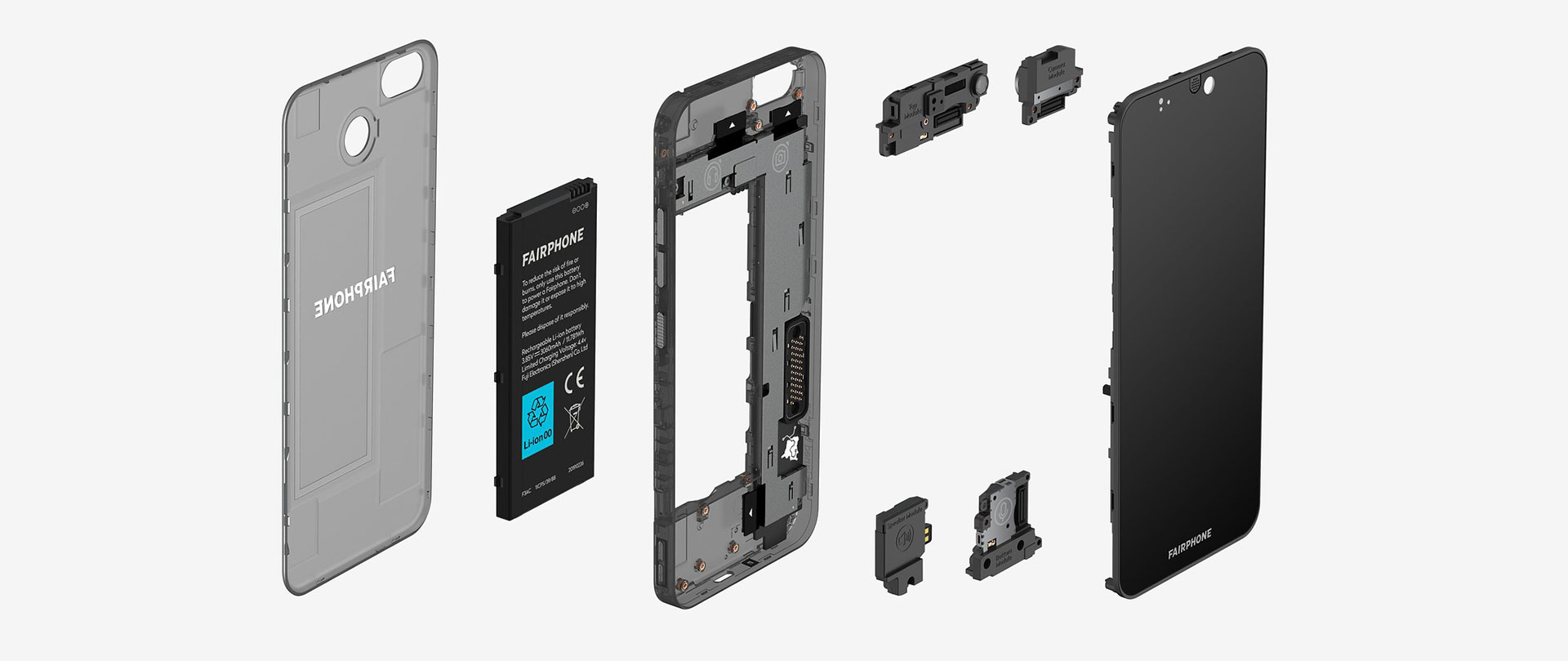 Fairphone 3 Exploded View