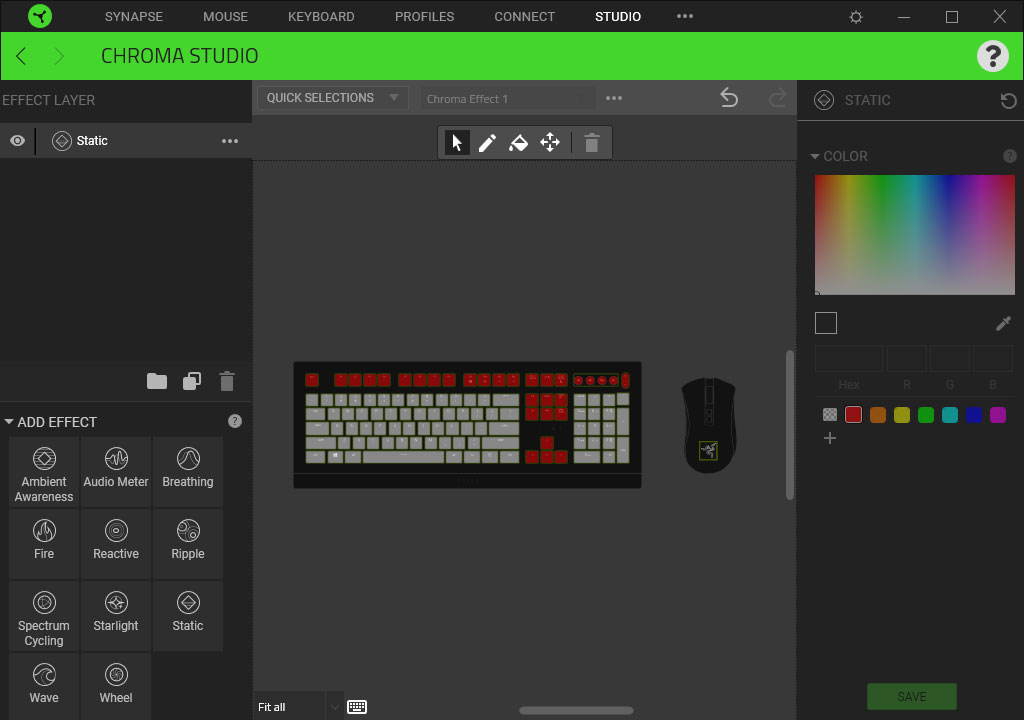 Razer Cynosa V2 in Chroma Studio