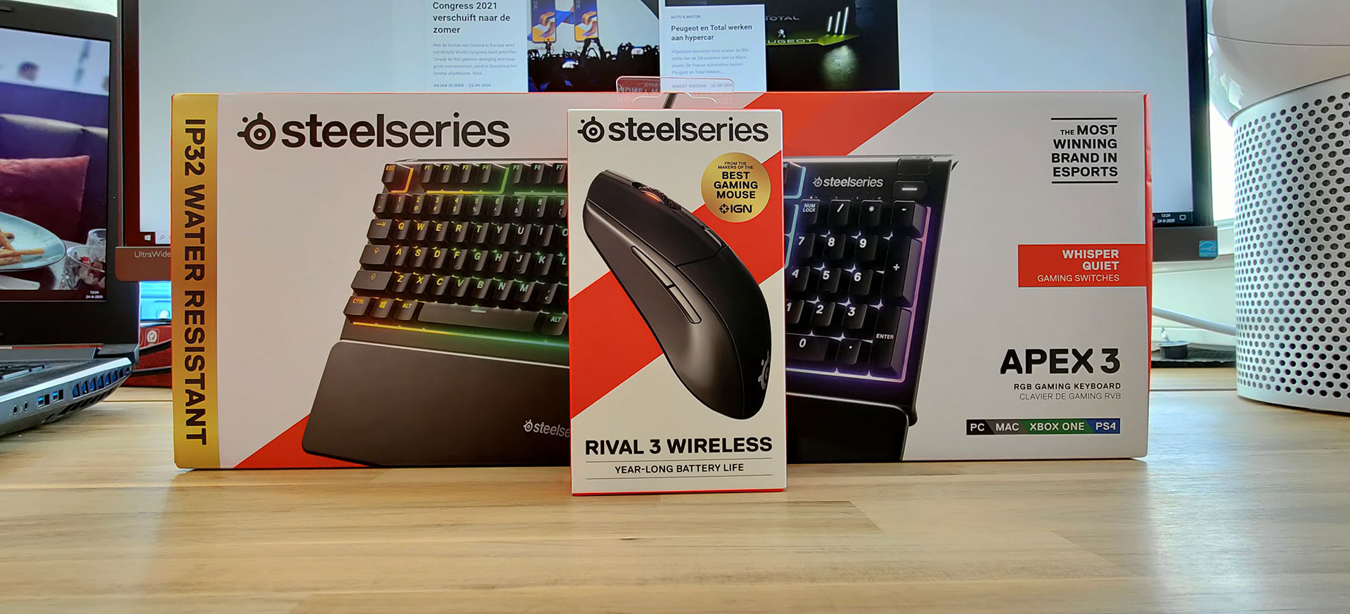 Steelseries Rival 3 Verpakking