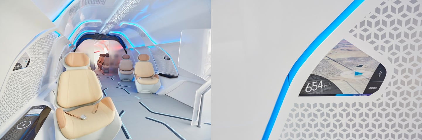 Virgin Hyperloop Interieur