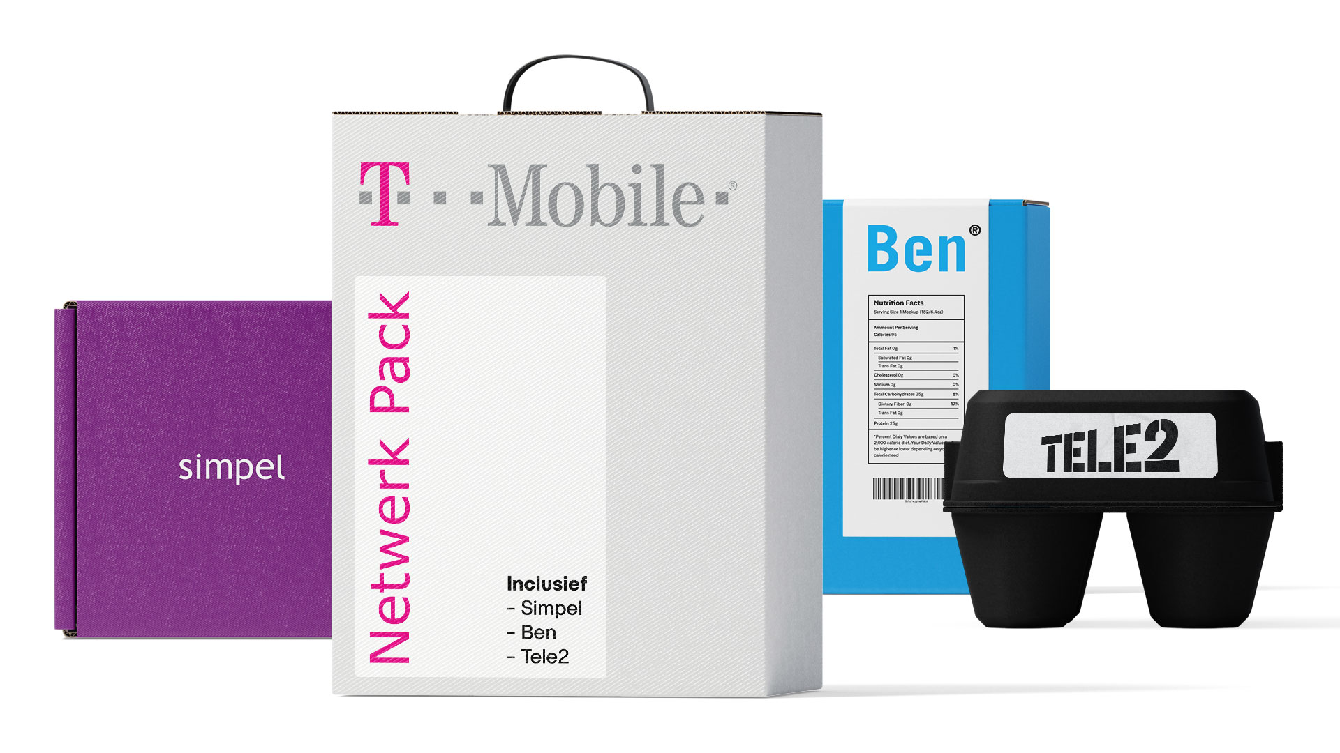T-Mobile, Tele2, Ben en Simpel