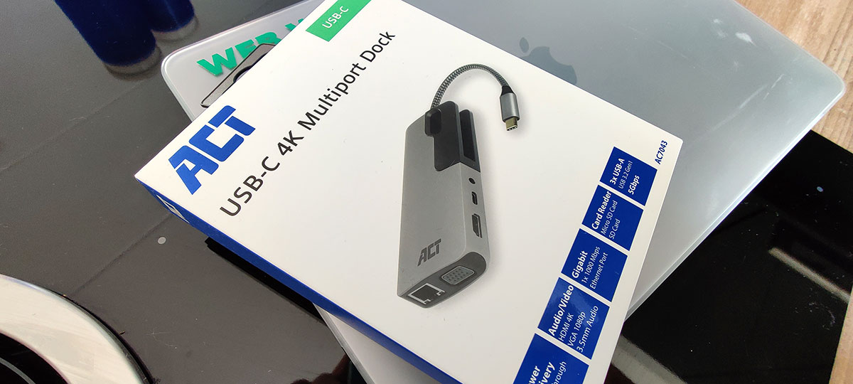 ACT USB-C 4K Multiport Dock AC7043 Verpakking