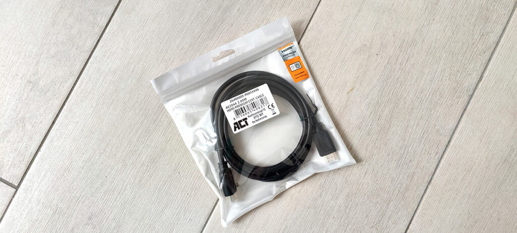 ACT 2 meter HDMI High Speed Ethernet premium certified kabel