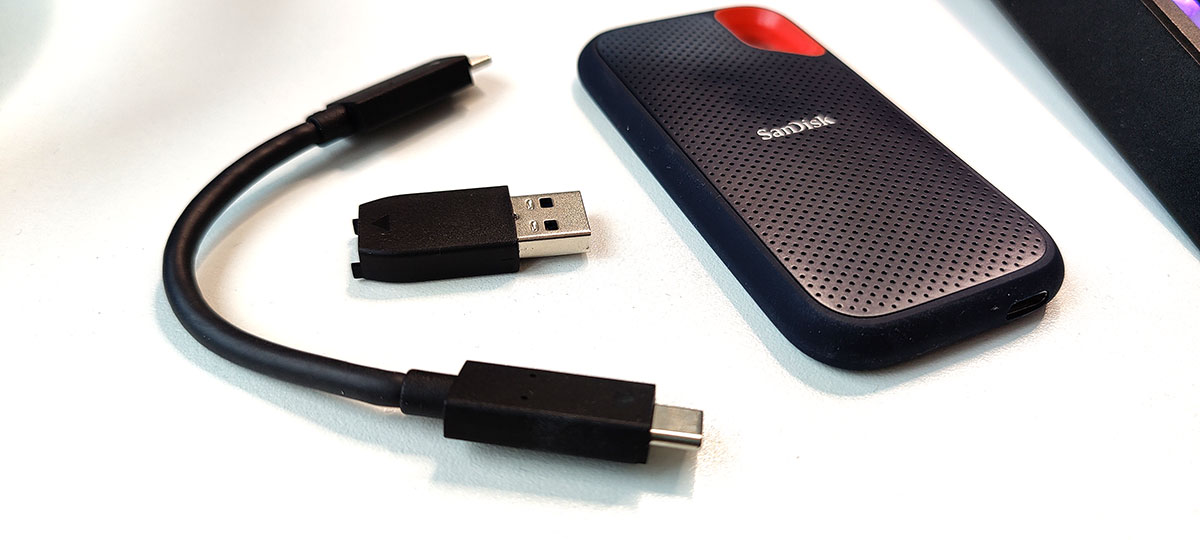 SanDisk Extreme Portable SSD 1TB Uitgepakt