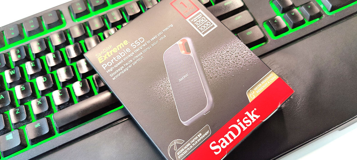 SanDisk Extreme Portable SSD 1TB verpakking