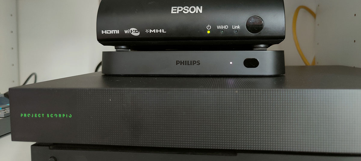 Philips Hue Play HDMI Sync Box in gebruik