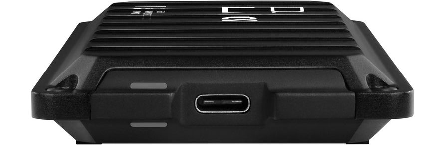 WD Black Game Drive P50 NVMe SSD USB-C Aansluiting en LED