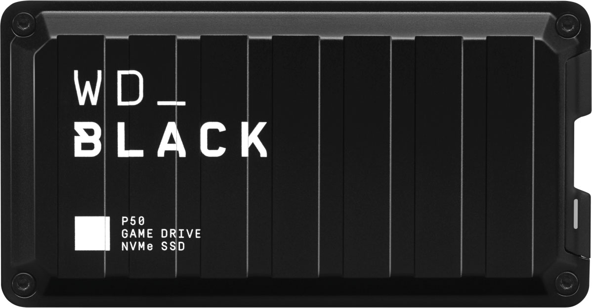 WD Black Game Drive P50 NVMe SSD Bovenkant