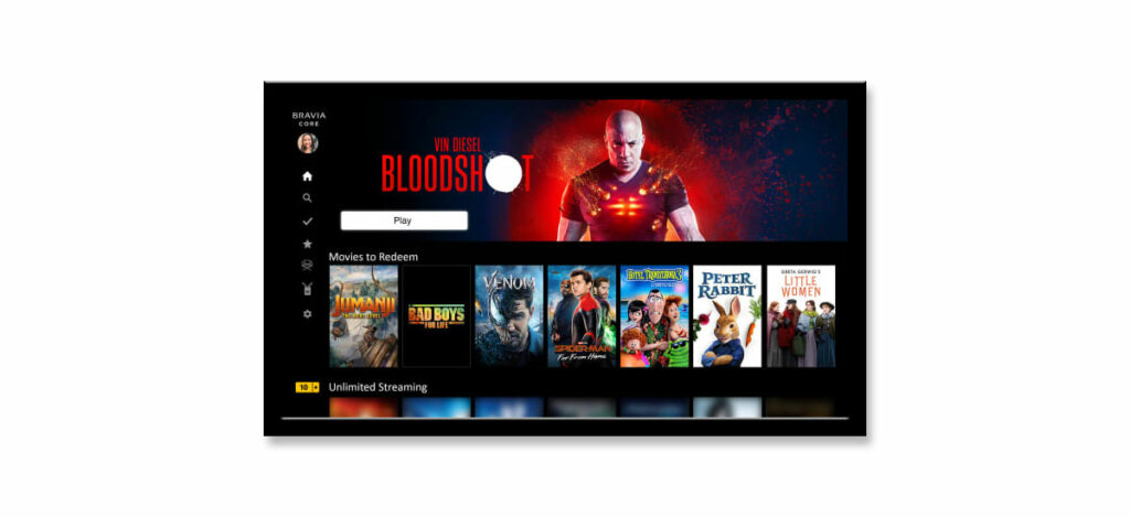 Sony Bravia Core Screenshot
