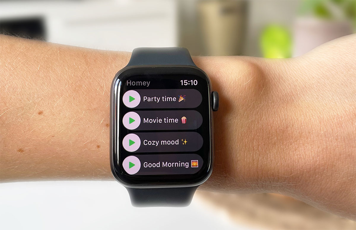 Homey op Apple Watch